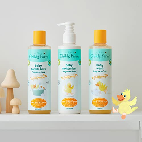 Childs Farm OatDerma Baby Wash Fragrance-Free Gently Cleanses Suitable for Newborns with Dry, Sensitive and Eczema-prone Skin 500ml