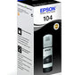 Epson EcoTank 104 Black Genuine Ink Bottle,Single