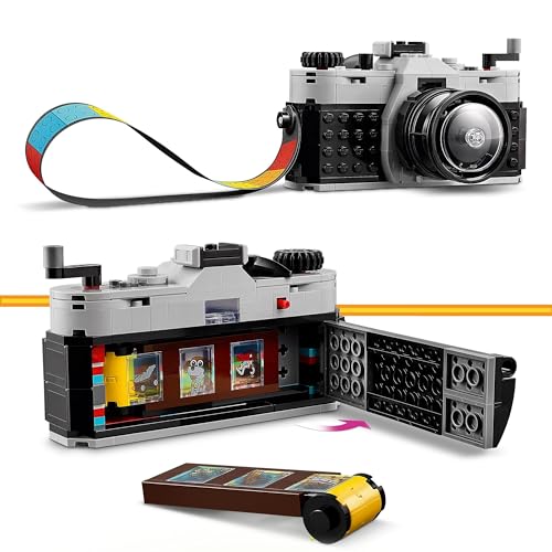 LEGO Creator 3in1 Retro Camera Toy to Video Camera to TV Set, Kids' Desk Decoration or Bedroom Accessories, Photography Gifts for Girls and Boys Aged 8 Plus Years Old Who Enjoy Creative Play 31147