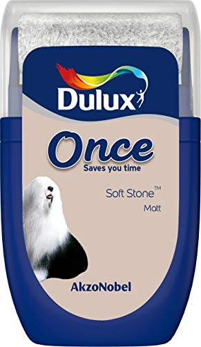 Dulux 5268042 Once Tester Paint, Soft Stone, 30 Millilitres