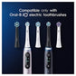Oral-B iO Ultimate Clean Electric Toothbrush Head, Twisted & Angled Bristles for Deeper Plaque Removal, Pack of 4 Toothbrush Heads, Suitable for Mailbox, White