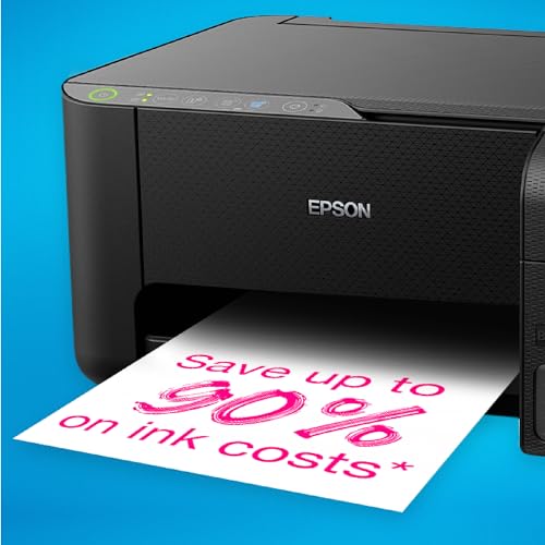 Epson EcoTank ET-2810 A4 Multifunction Wi-Fi Ink Tank Printer, With Up To 3 Years Of Ink Included