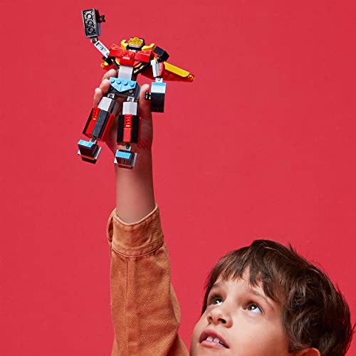 LEGO 31124 Creator 3in1 Super Robot Toy to Dragon Figure to Jet Plane, Creative Construction Bricks Set for Kids 7 Plus Years Old