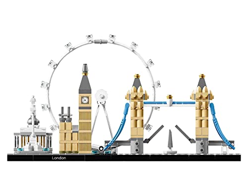 LEGO 21034 Architecture Skyline Model Building Set, London Eye, Big Ben, Tower Bridge Model Collection, Office Home Décor, Collectible Gift Idea