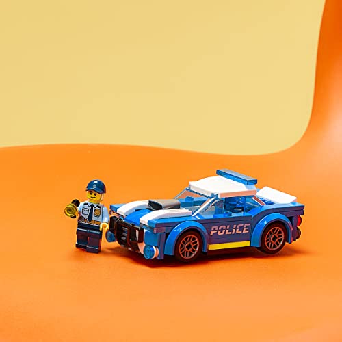 LEGO 60312 City Police Car Toy for Kids 5 plus Years Old with Officer Minifigure, Small Gift Idea, Adventures Series, Chase Vehicle Building Set