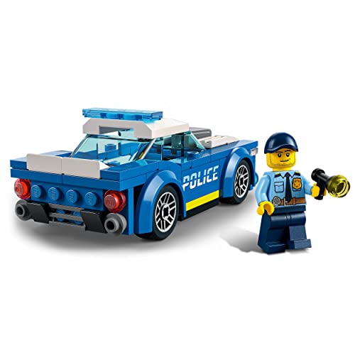 LEGO 60312 City Police Car Toy for Kids 5 plus Years Old with Officer Minifigure, Small Gift Idea, Adventures Series, Chase Vehicle Building Set