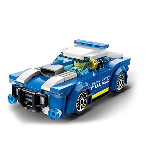 LEGO 60312 City Police Car Toy for Kids 5 plus Years Old with Officer Minifigure, Small Gift Idea, Adventures Series, Chase Vehicle Building Set