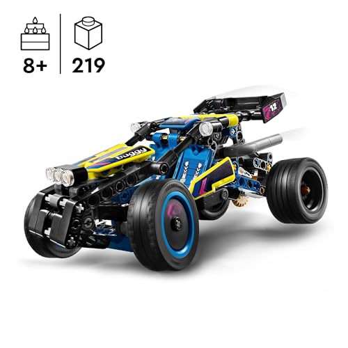 LEGO Technic Off-Road Race Buggy, Car Vehicle Toy for Boys and Girls aged 8 Plus Years Old, Rally Model Building Kit with Realistic Features, Small Gift for Kids 42164