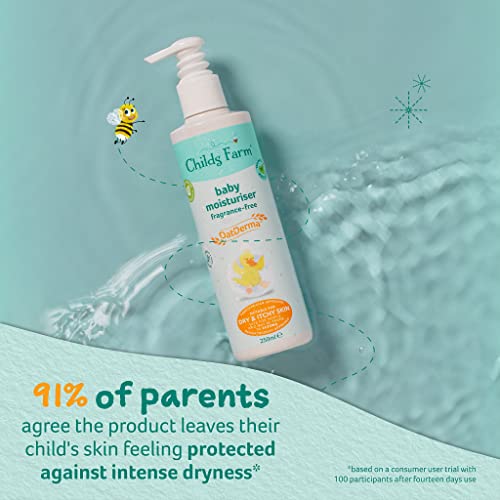 Childs Farm OatDerma Baby Moisturiser 250ml| Suitable Newborns With Dry, Itchy & Eczema-prone Skin |