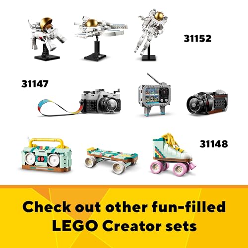 LEGO Creator 3in1 Flowers in Watering Can Toy to Welly Boot to 2 Birds on a Perch, Animals Set for Girls, Boys & Kids, with 3 Butterfly Toys, Makes a Great Desk Accessory, Nature Gift 31149