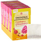 Twinings Cranberry and Raspberry 80 Tea Bags (Multipack of 4 x 20 Tea Bags)