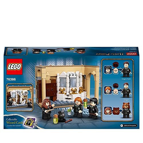 LEGO 76386 Harry Potter Hogwarts: Polyjuice Potion Mistake Castle Set with 20th Anniversary Golden Minifigure and Transforming Minifigures