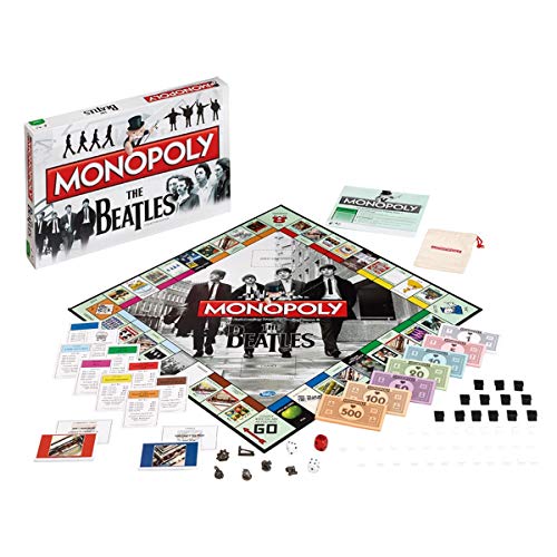 Winning Moves Beatles Monopoly Board Game, Follow in the footsteps of John, Paul, George and Ringo, Advance to All You Need is Love or Yellow Submarine, 2–6 players makes a great gift for ages 8 plus