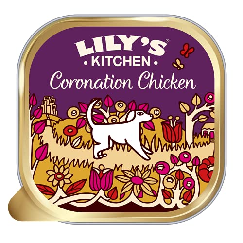 Lily's Kitchen Coronation Chicken - Complete Grain Free Natural Adult Dog Food Wet (10 x 150g Trays)