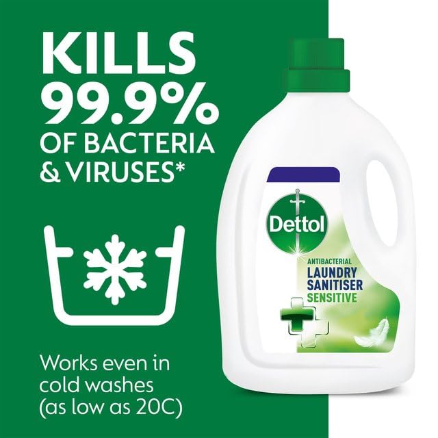 Dettol Antibacterial Laundry Cleanser, Sensitive, 2.5 Litre