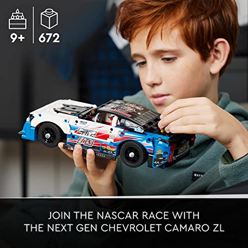 LEGO 42153 Technic NASCAR Next Gen Chevrolet Camaro ZL1 Model Car Building Kit, Toy Racing Vehicle, Collectible Motorsport Construction Set