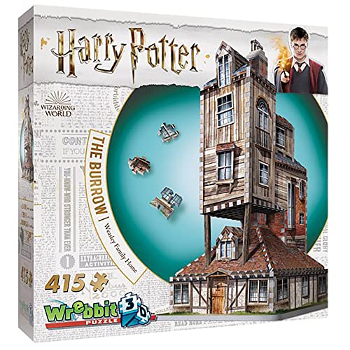 Wrebbit3D | Harry Potter: The Burrow - The Weasley's Family Home (415pc) | 3D Puzzle | Ages 14+