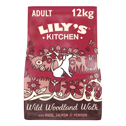 Lily's Kitchen Made with Natural Ingredients Adult Dry Dog Food Duck Salmon & Venison Grain-Free Recipe 12kg Bag