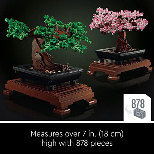 LEGO 10281 Icons Bonsai Tree Set for Adults, Plants Home Décor Set with Flowers, DIY Projects, Relaxing Creative Activity, Valentine's Day Treat, Gifts for Women, Men, Her & Him, Botanical Collection