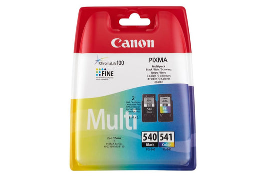 Canon PG-540 Black + CL-541 Colour Genuine Ink Cartridges – Multipack