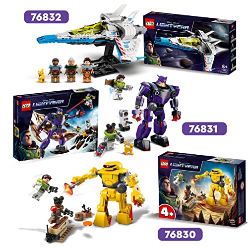 LEGO 76831 Disney and Pixar’s Lightyear Zurg Battle Buildable Robot Toy with Mech Action Figure and Buzz Minifigure