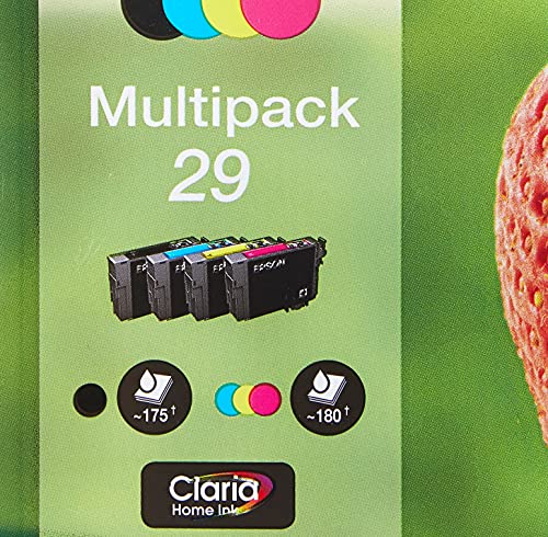 Epson 29 Strawberry Genuine Multipack, 4-colours Ink Cartridges, Claria Home Ink