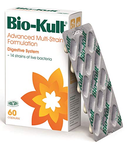 Bio-Kult Advanced Multi-Strain Formulation Probiotic for Digestive System, 60 Count {Pack of 1} - Packaging may vary