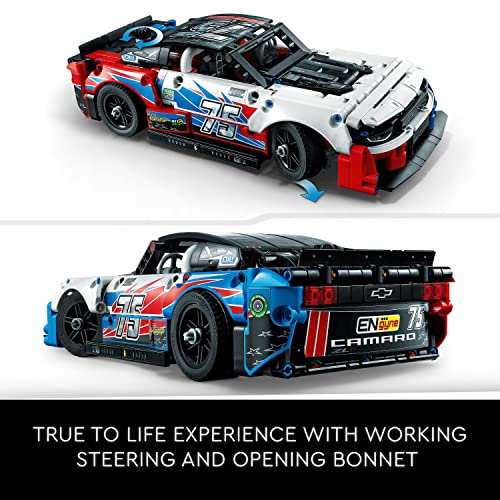 LEGO 42153 Technic NASCAR Next Gen Chevrolet Camaro ZL1 Model Car Building Kit, Toy Racing Vehicle, Collectible Motorsport Construction Set