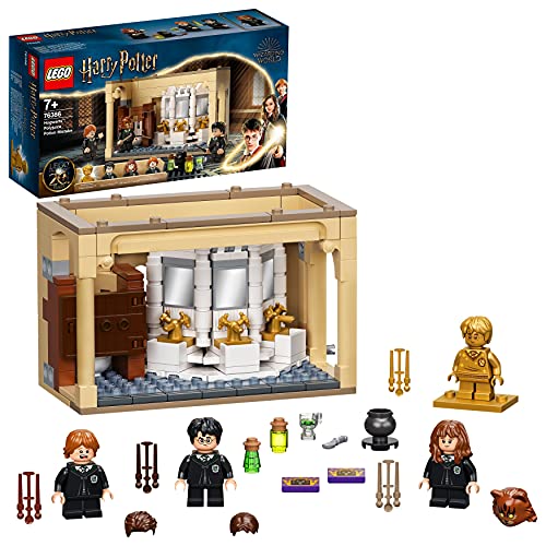 LEGO 76386 Harry Potter Hogwarts: Polyjuice Potion Mistake Castle Set with 20th Anniversary Golden Minifigure and Transforming Minifigures