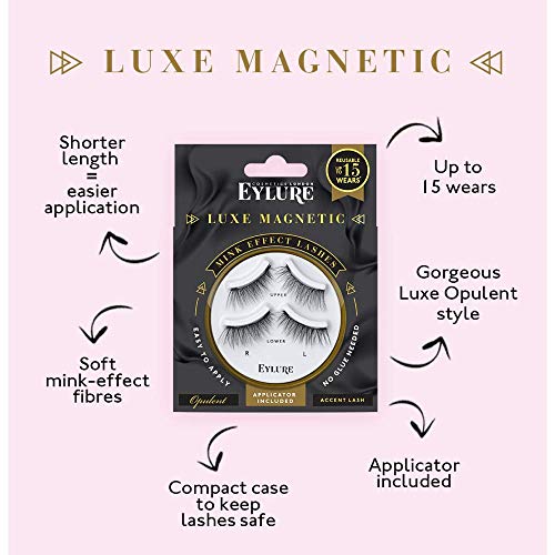 Eylure Luxe Magnetic Accent False Lashes, Baroque