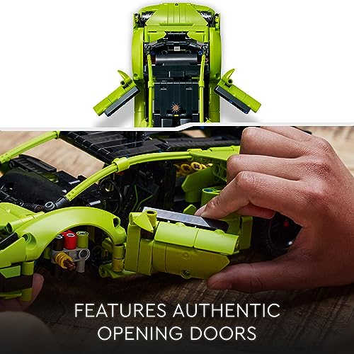 LEGO 42161 Technic Lamborghini Huracán Tecnica Toy Car Model Kit, Racing Car Building Set for Kids, Boys, Girls and Motor Sport Fans, Collectible Gift Idea