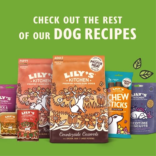 Lily's Kitchen Natural Adult Dog Food Wet Trays - Complete Grain-Free Multipack - Chicken, Fish & Venison (6 Trays x 150g)