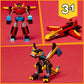 LEGO 31124 Creator 3in1 Super Robot Toy to Dragon Figure to Jet Plane, Creative Construction Bricks Set for Kids 7 Plus Years Old