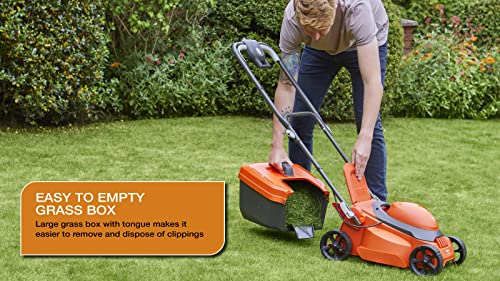 Flymo SimpliStore 300 Li Battery Lawnmower - 40V, 30cm Cutting Width, Close Edge Cutting