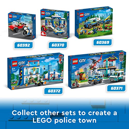 LEGO 60369 City Mobile Police Dog Training Set, SUV Toy Car with Trailer, Obstacle Course and Puppy Figures, Animal Playset for Boys and Girls Aged 5 Plus