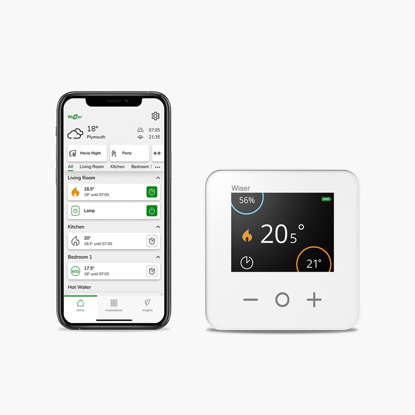 Drayton Wiser Smart Thermostat Heating Control Heating Only - Works with Amazon Alexa, Google Home and IFTTT