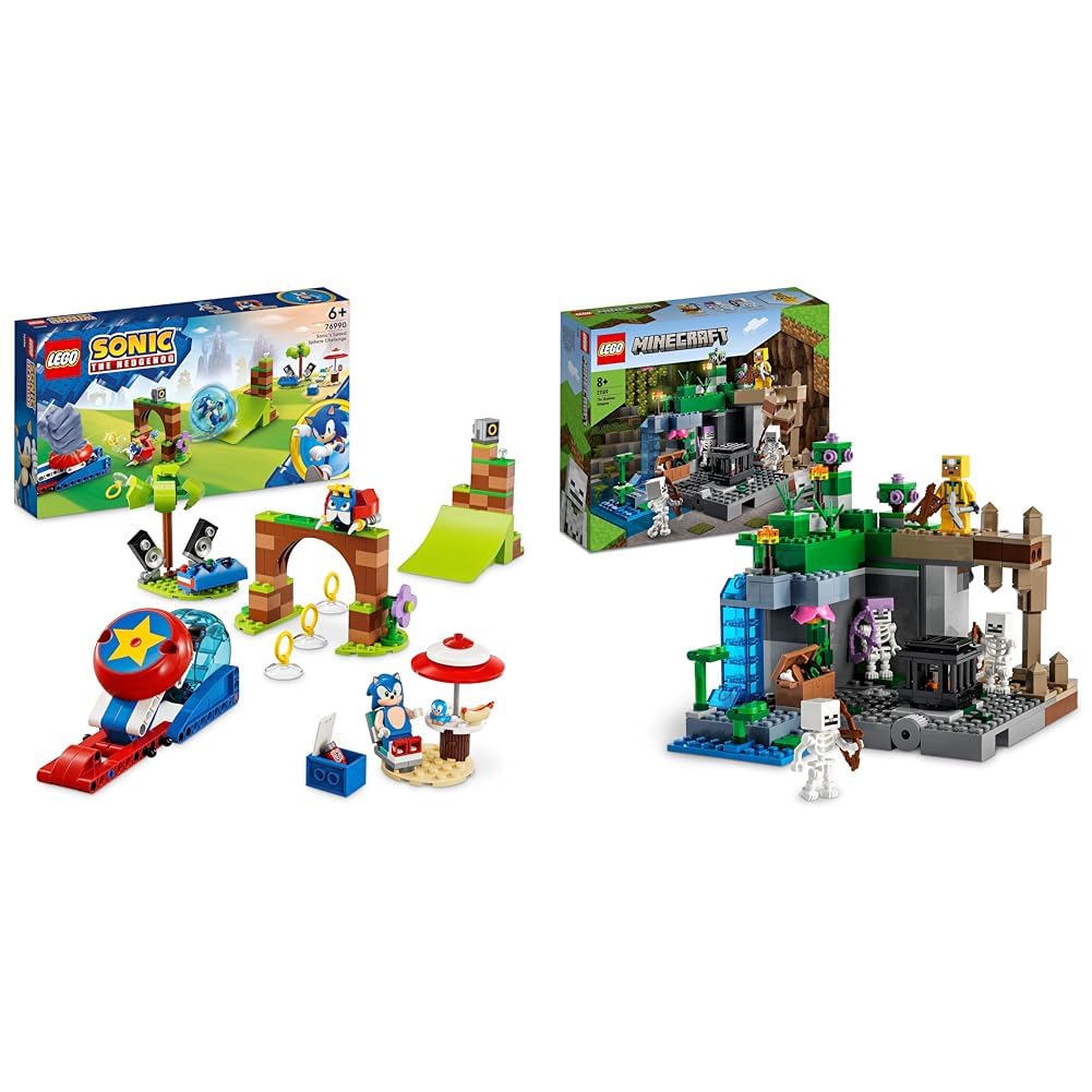 LEGO 76990 Sonic the Hedgehog Sonic's Speed Sphere Challenge Set, Buil ...