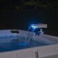 Bestway BW58619 Flowclear Soothing Waterfall, Above Ground Pool Accessory with LED Lights, Multicolor