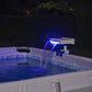 Bestway BW58619 Flowclear Soothing Waterfall, Above Ground Pool Accessory with LED Lights, Multicolor