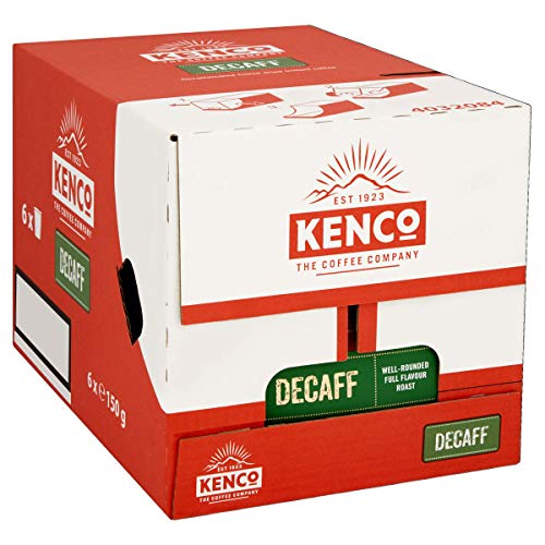 Kenco Decaf Instant Coffee Refill 150g (Total of 6 Packs)