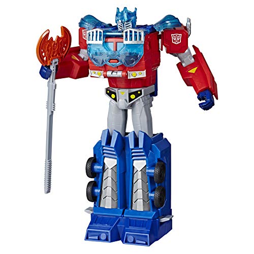 TRANSFORMERS Toys Cyberverse Ultimate Class Optimus Prime Action Figure - Combines with Energon Armour to Power Up - For Kids Ages 6 and Up, 9-inch E7112ES1