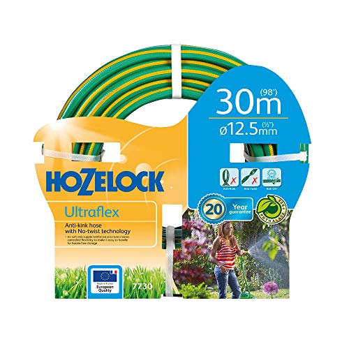 Hozelock 7730P0000 Ultra Flex Hose, 30 m, Green