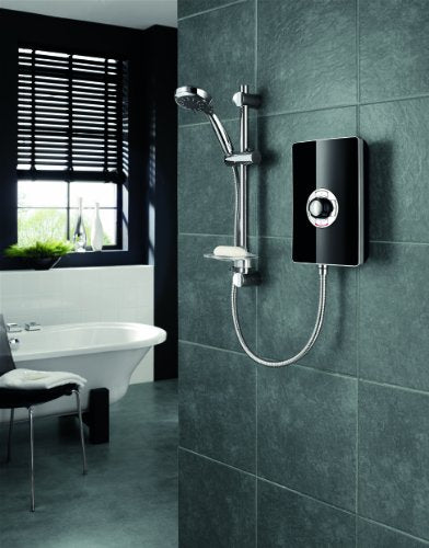 Triton Showers RECOL209GSBLK Collection II Contemporary Electric Shower, Black Gloss, 9.5 KW