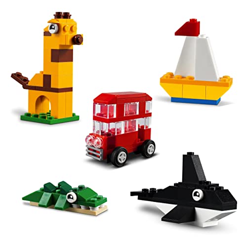 LEGO 11015 Classic Around the World Building Bricks Set for Kids 4+ Years Old, Toy with 15 Buildable Animal Figures