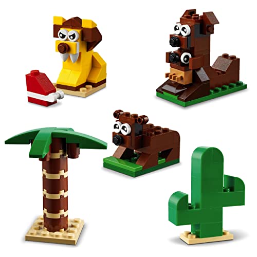 LEGO 11015 Classic Around the World Building Bricks Set for Kids 4+ Years Old, Toy with 15 Buildable Animal Figures