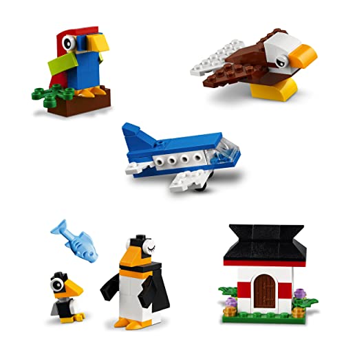 LEGO 11015 Classic Around the World Building Bricks Set for Kids 4+ Years Old, Toy with 15 Buildable Animal Figures