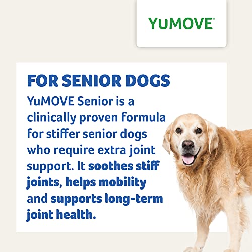 YuMOVE Daily Bites For Senior Dogs | High Strength Hip and Joint Supplement Designed for Older, Stiff Dogs, with Glucosamine, Chondroitin, Green Lipped Mussel | Aged 9+ | 150 Chews