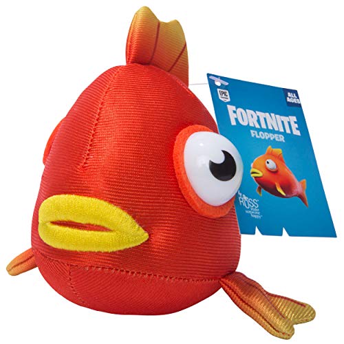 Fortnite Flopper Plush - 7 Inch Collectible - Super-Soft & Huggable - Collect Them All, Red, FNT0521