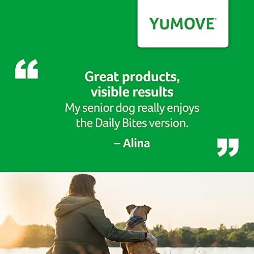 YuMOVE Daily Bites For Senior Dogs | High Strength Hip and Joint Supplement Designed for Older, Stiff Dogs, with Glucosamine, Chondroitin, Green Lipped Mussel | Aged 9+ | 150 Chews