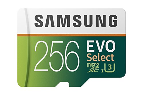 Samsung EVO Select 256GB microSDXC UHS-I U3 100MB/s Full HD & 4K UHD Memory Card with SD Adapter (MB-ME256HA/EU) - Amazon Exclusive